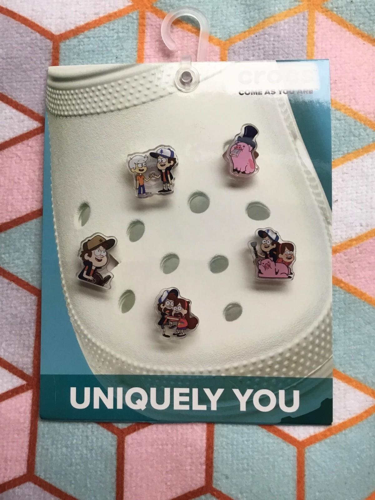 Crocs Handmade jibbitz 5pc Gravity Falls Dipper Mabel Waddles shoe charms set