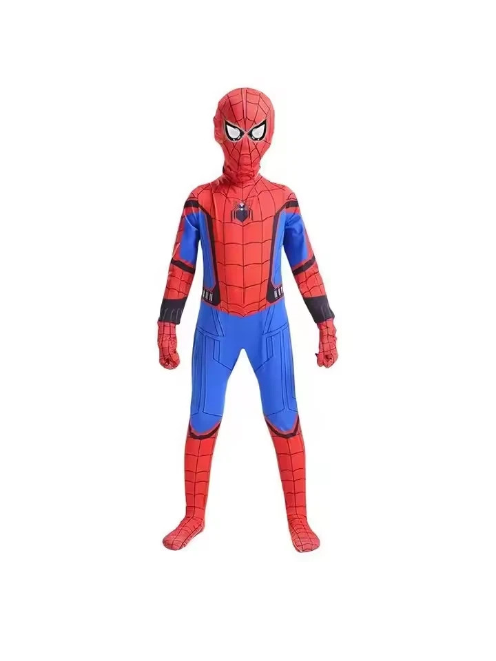 Kids SpiderMan Cosplay Costume Boys Tobey Maguire Outfit Jumpsuit Fancy Dress
