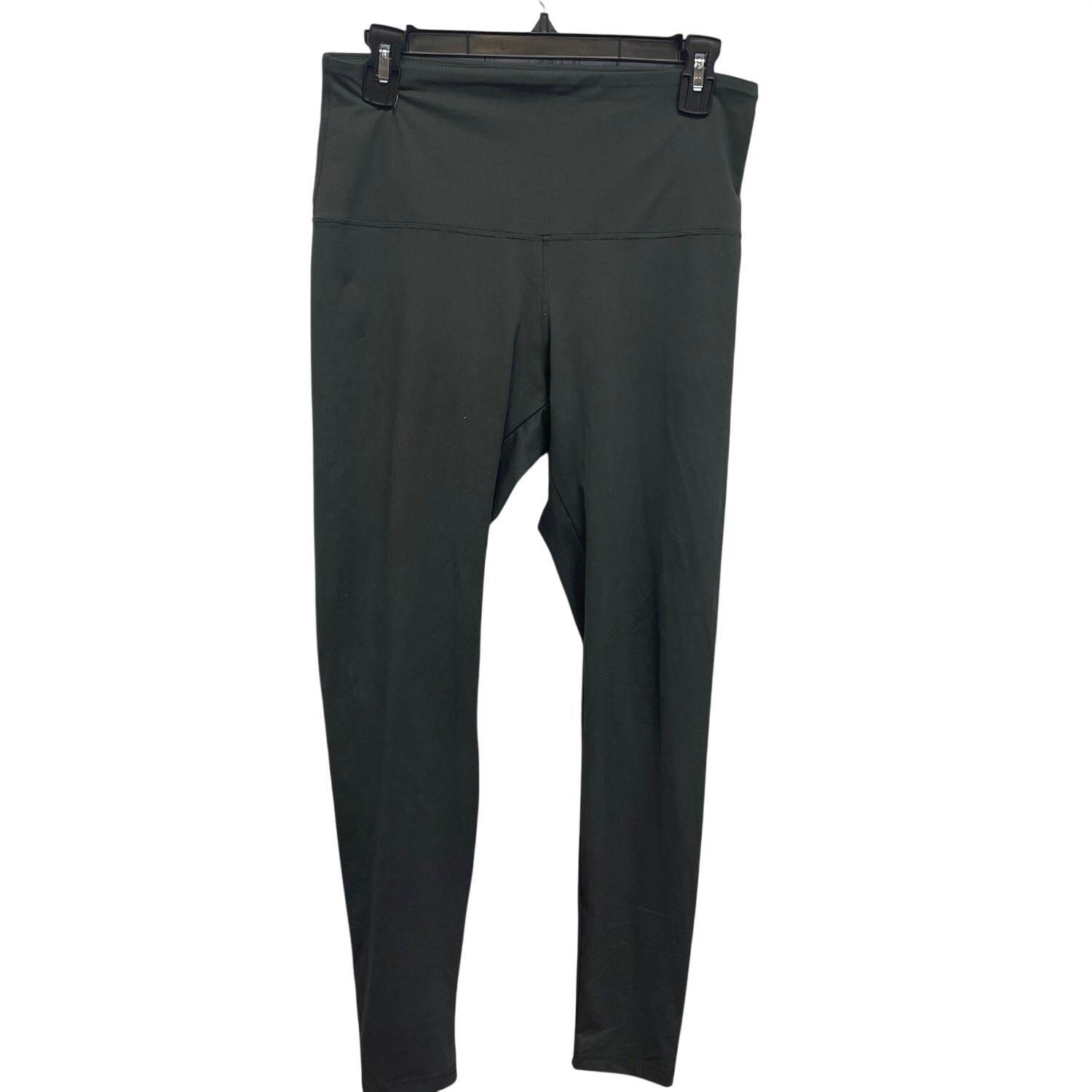 Womens Large Polyester Spandex Blend Stretchy High Waist Ankle Leggings