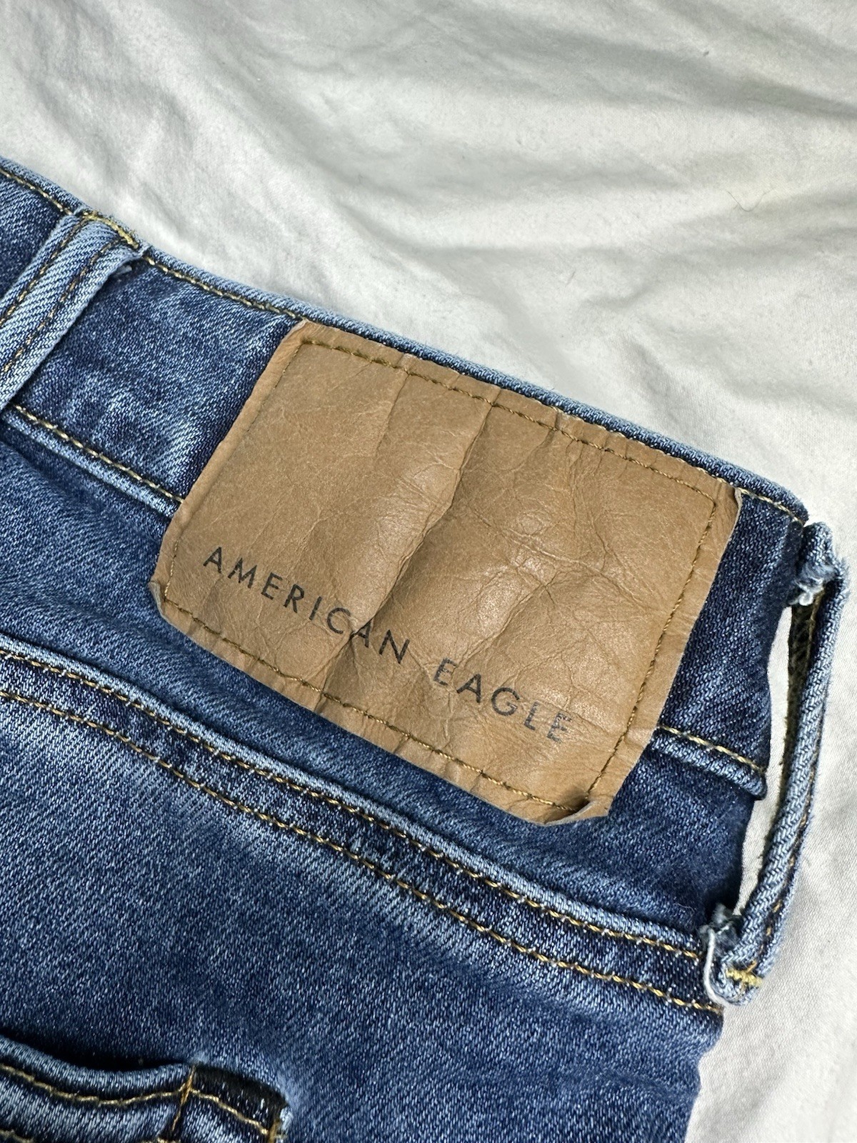 American Eagle Outfitters Men’s AirFlex+ Straight Blue Stretch Jeans 44×34