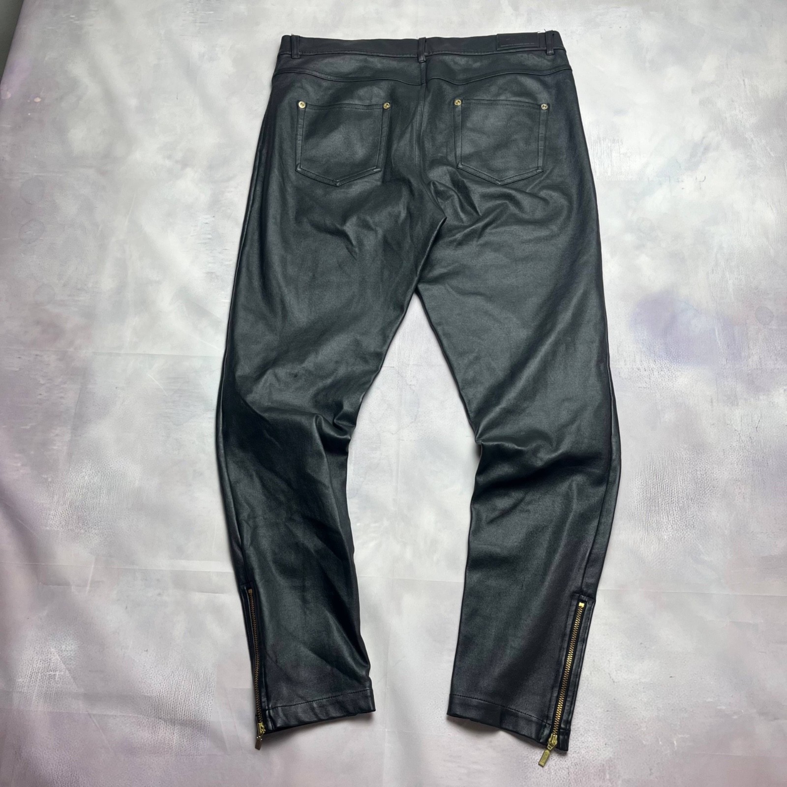 Barbour International Women’s Black Coated Skinny Trousers Jeans Size UK 10 W28