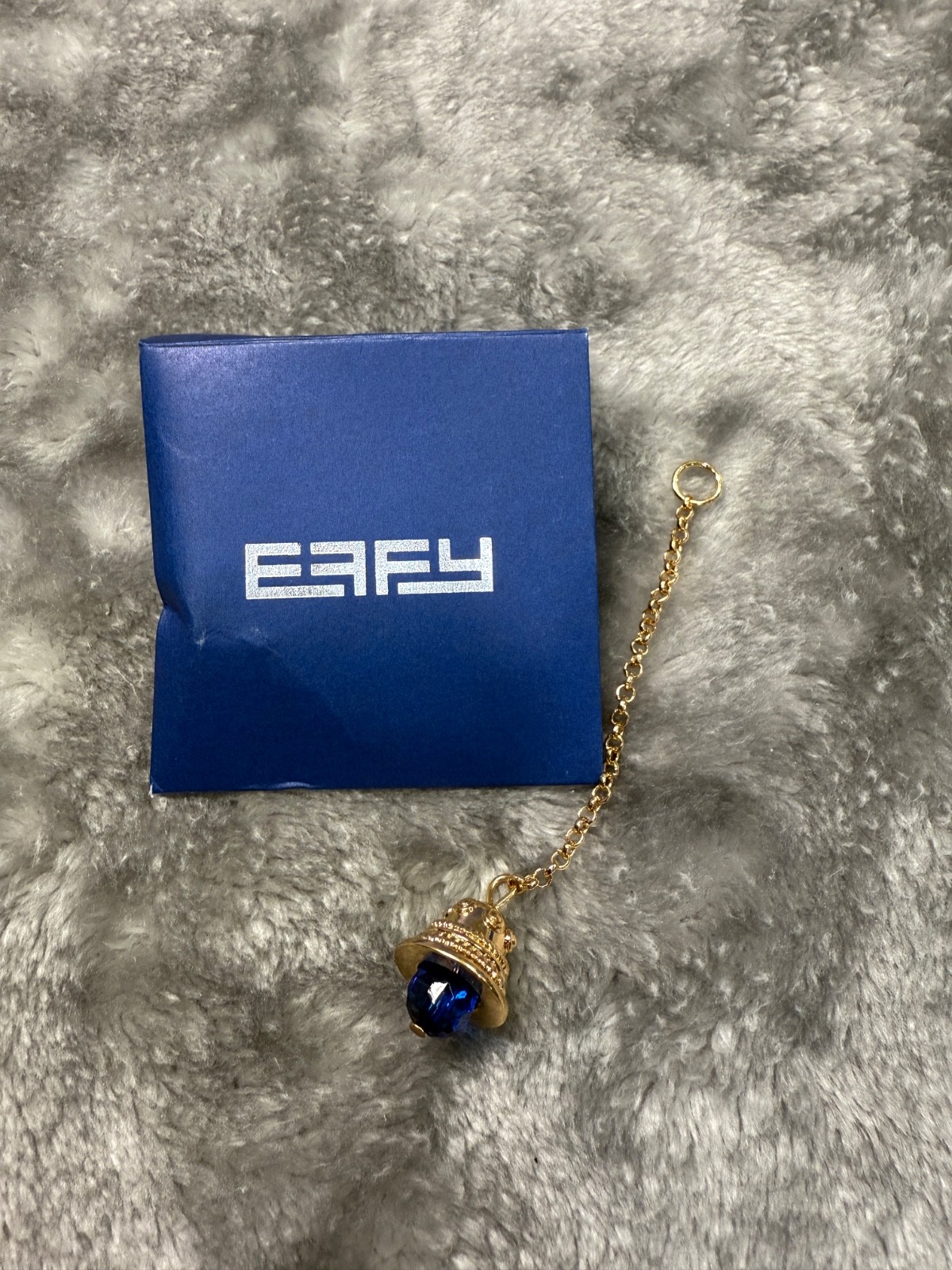 Effy Bell Handbag Charm Gold Tone Chain Cruise Collection Souvenir
