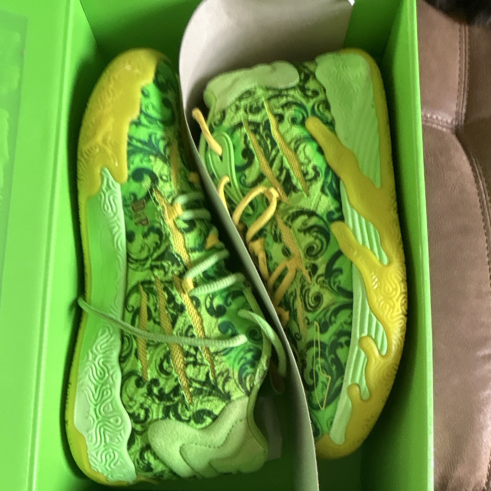 PUMA MB.03 LaFrancé FOREVER.RARE Green/Yellow Mid Top Basketball 379233-01