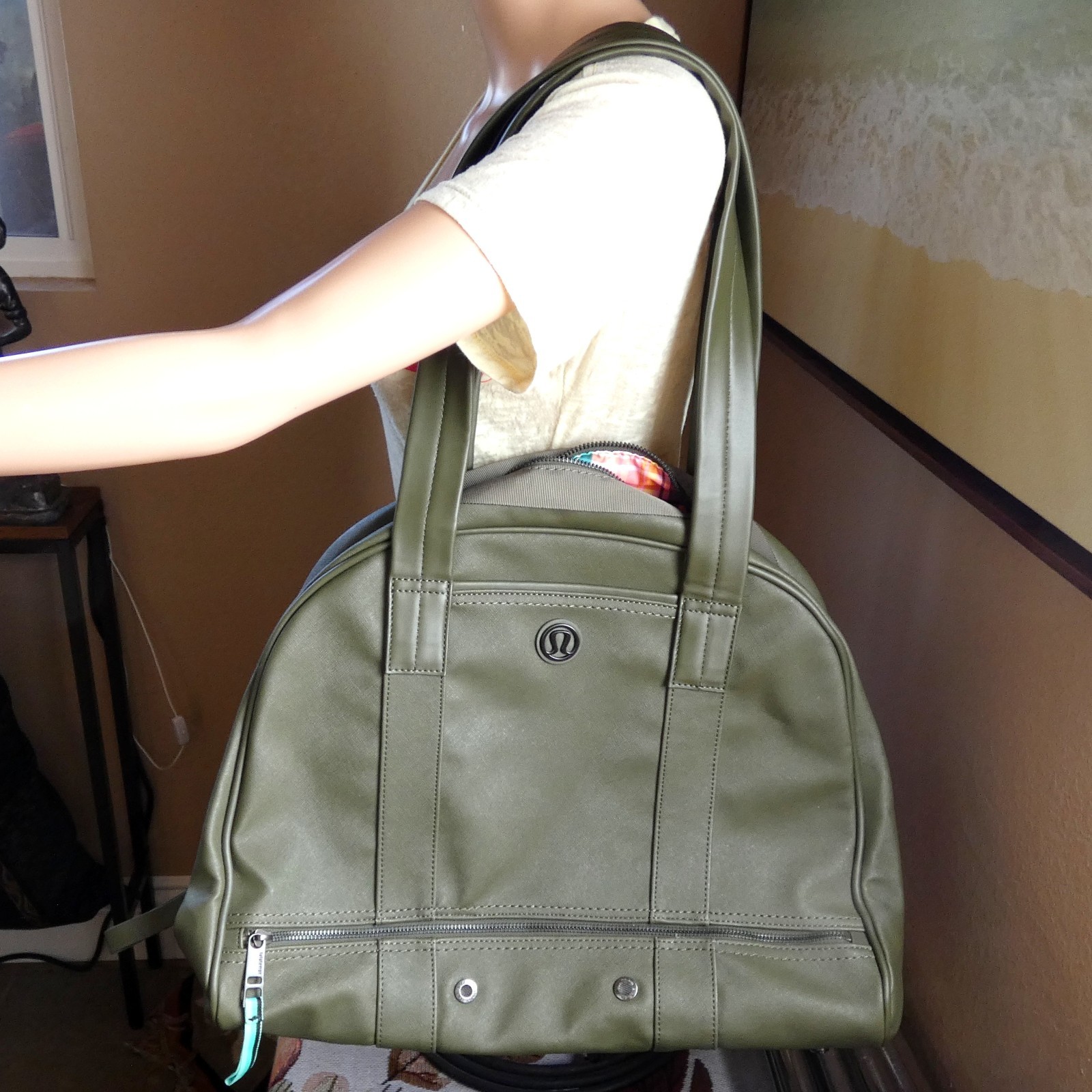 NWT Lululemon Om For All Bag In Fatigue Green