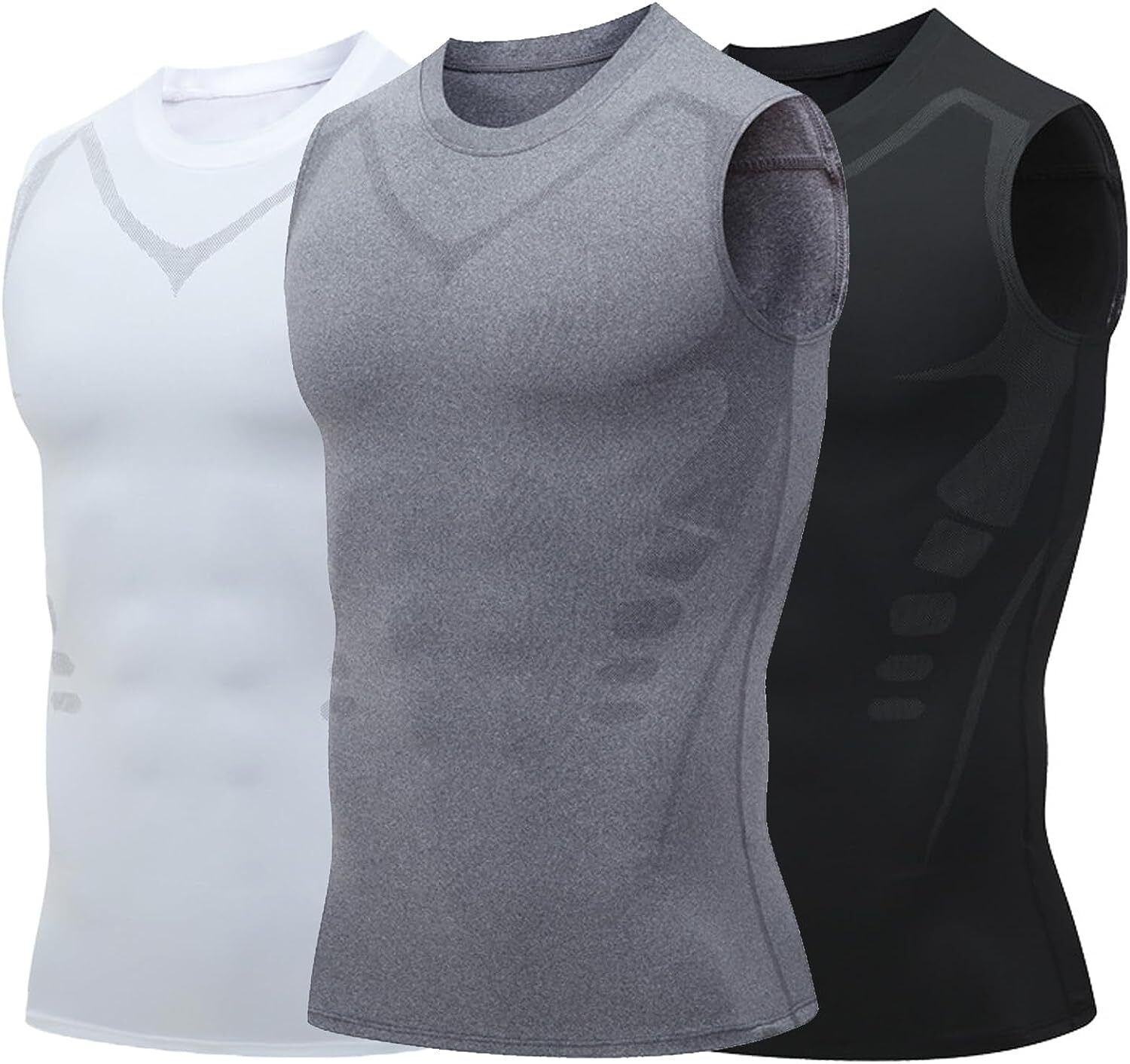 2024 New Version Ionic Shaping Vest, Comfortable and Breathable Ice-Silk Fabric