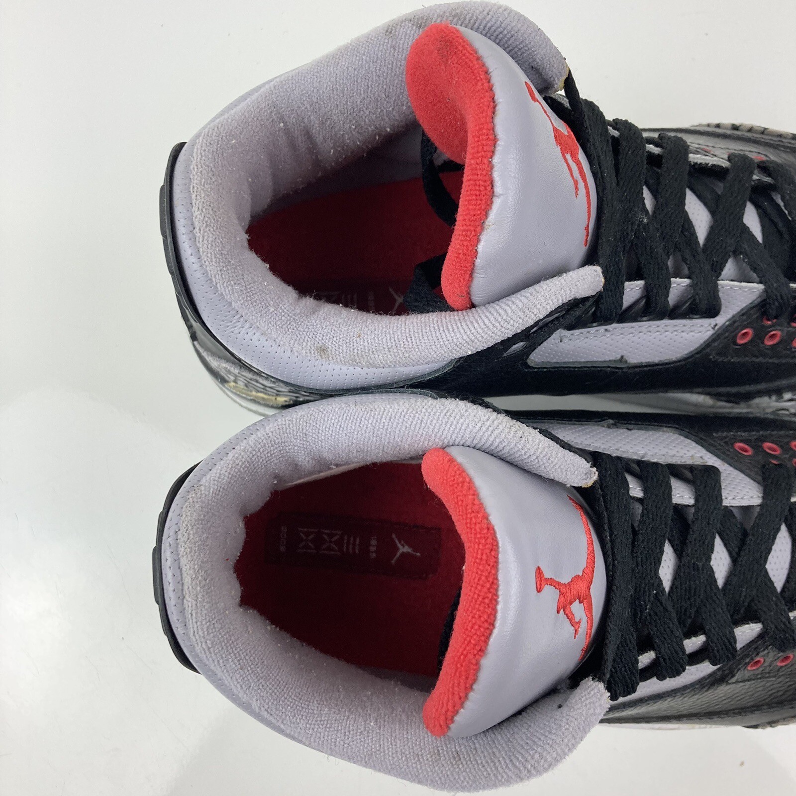 Nike Air Jordan Retro 3 Black Cement CDP 2008 Basketball Shoes Size 10.0 (Read)