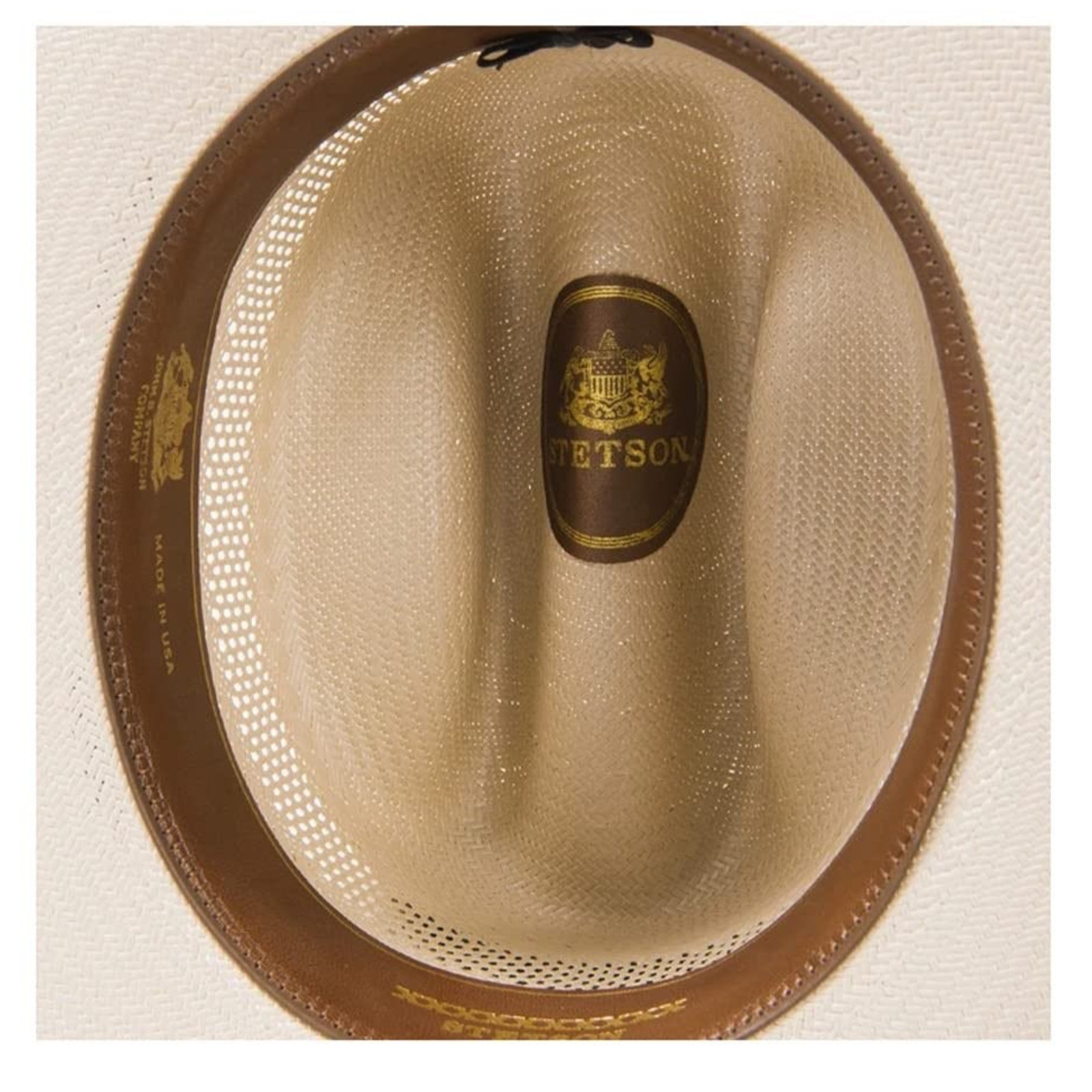 Stetson Open Road Vented Straw Western Cowboy Hat Toast Brown Size 7 5/8 New