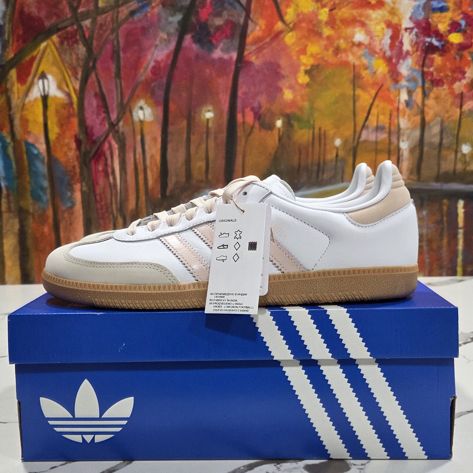 Adidas Samba OG W White Wonder Quartz Size 11 Women’s JS1351 Casual Sneakers