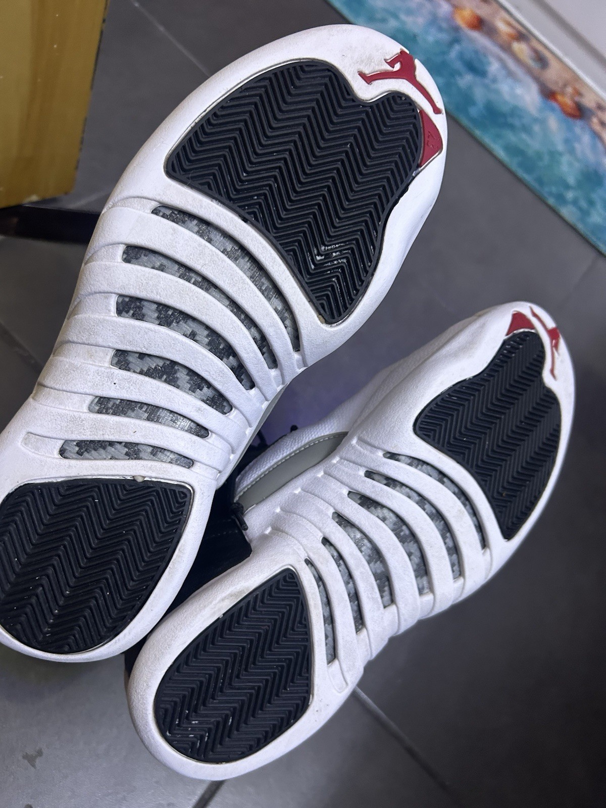Jordan Air Jordan 12 Retro Playoff 2012 Black/White/Red High Top 130690-001