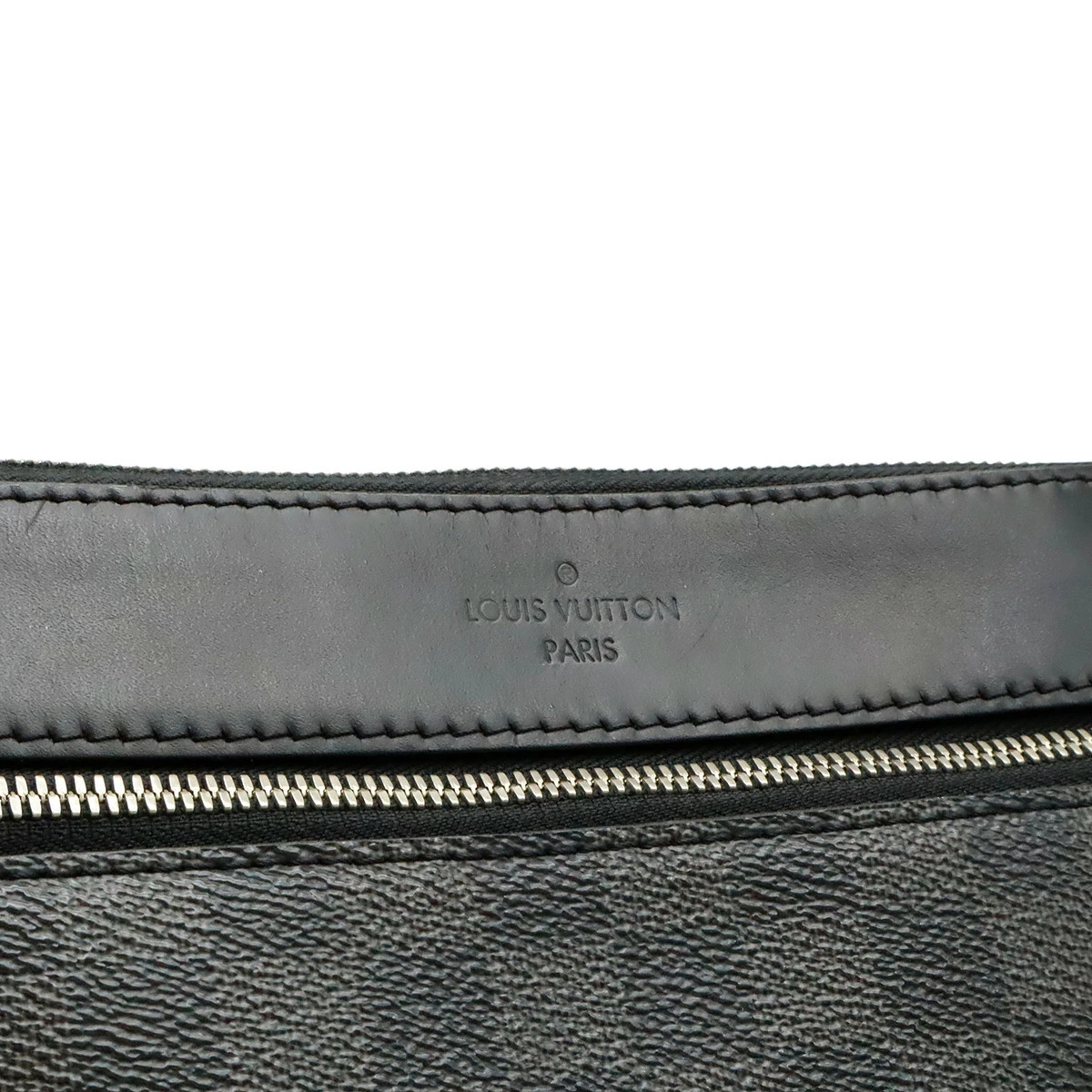 Louis Vuitton Damier Graphite N40003 Shoulder Bag Check Canvas Black #BLB1828