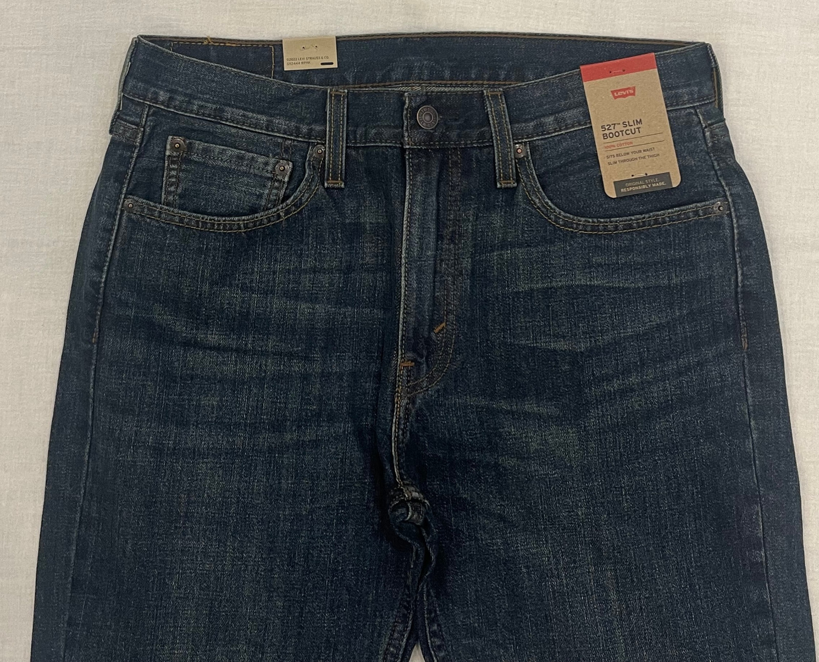 Levis 527 Slim Bootcut Mens Jeans Dark Blue Sizes: 32, 33, 34, 36 Levi #4257