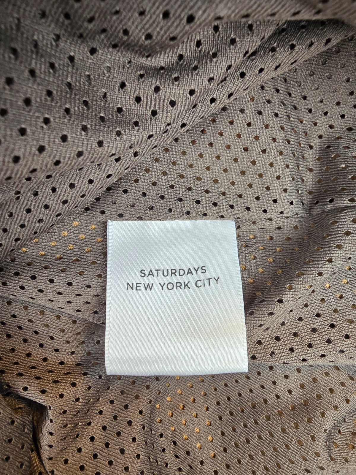 NWT Large Saturdays NYC Astor Polar Fleece Half Zip Pullover Toasted Coconut