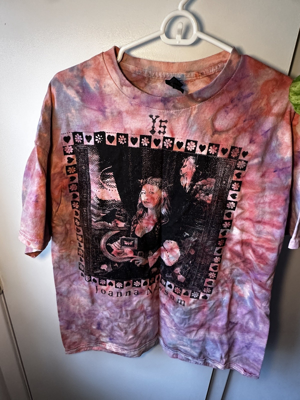 Joanna Newsom Ys T-shirt- Screen Printed blood moon Tie Dye – XL