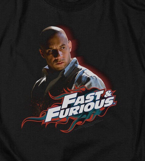 The Fast and Furious “Dom Toretto” Mens Unisex T-Shirt, Choice Sm to 5x