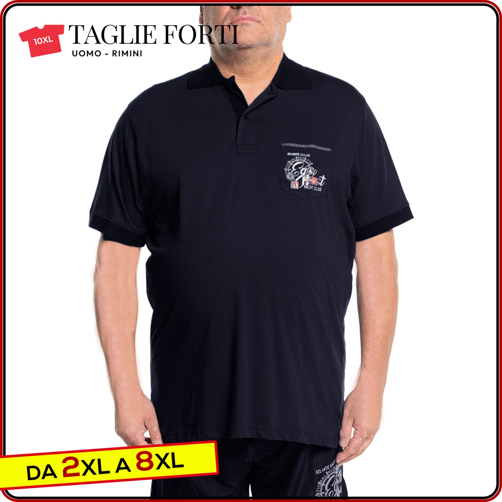men’s short sleeve cotton polo shirt with collar PLUS SIZES from 2xl to 10xl