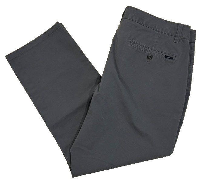Bonobos Slate Gray Pants Mens 34×26 Slim Fit 4-Way Stretch Chino