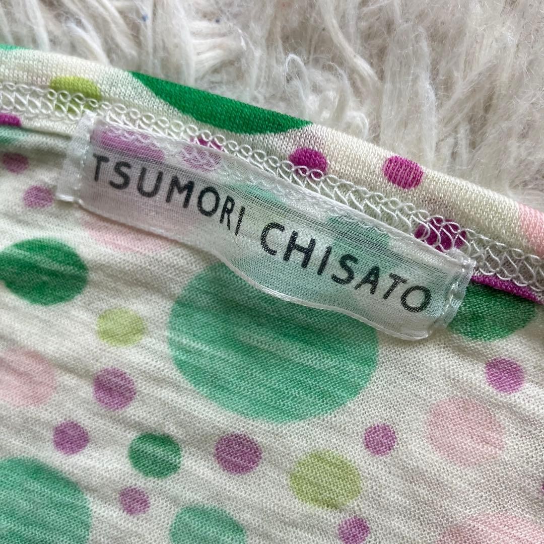 Tsumori Chisato Dot Pattern Round Neck Blouse Size 2/M Lightweight Casual