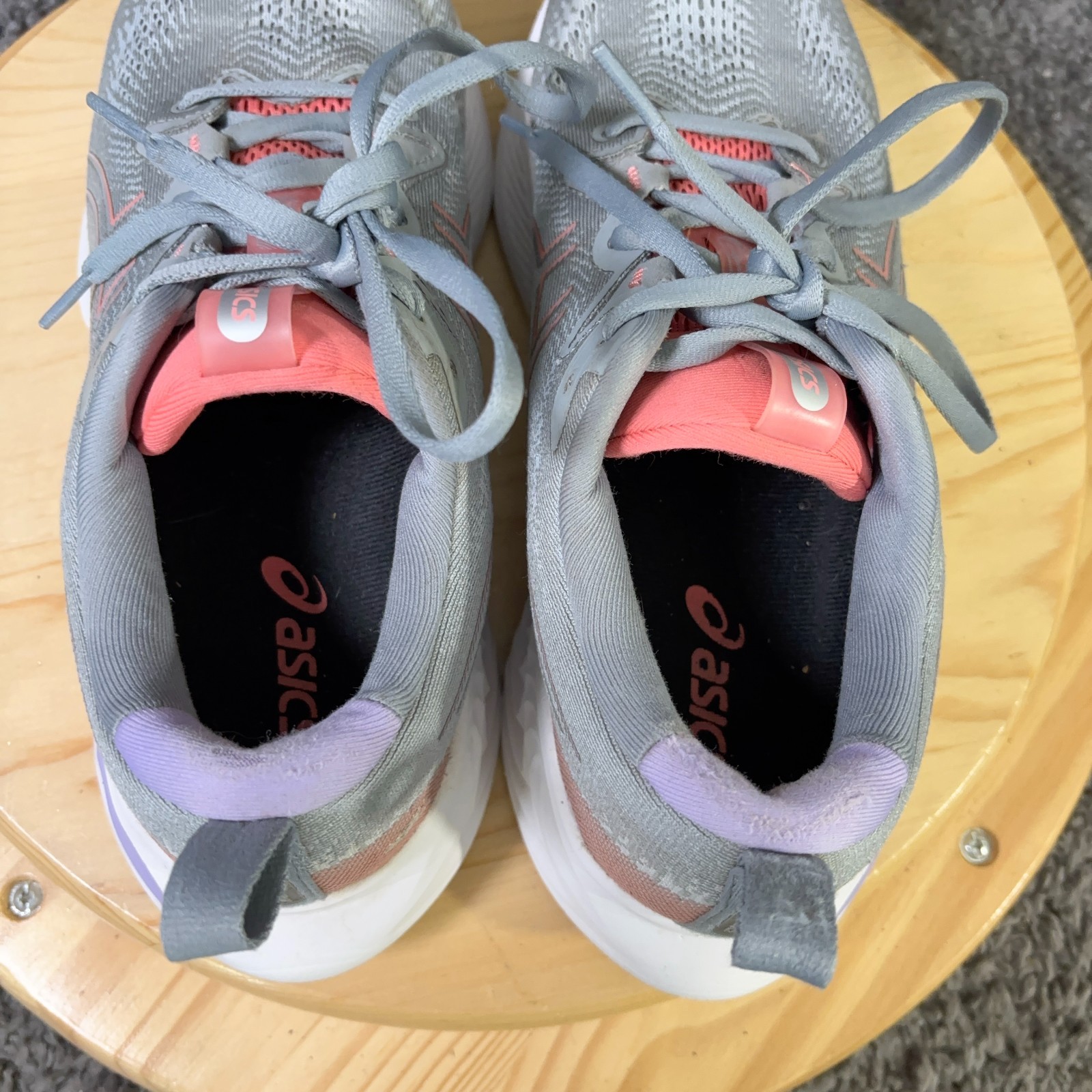Asics Gel Cumulus 25 Running Shoe Womens Size 10.5 Sheet Rock Papaya Gym Sneaker