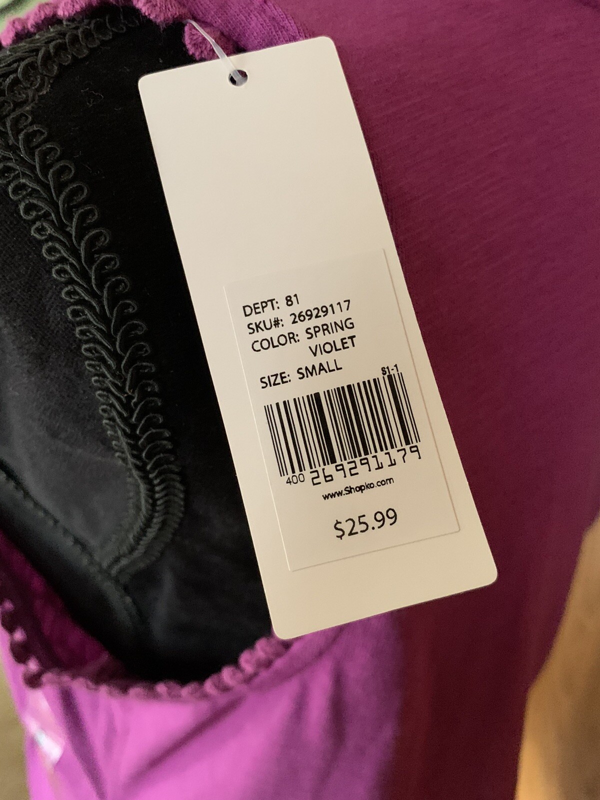 Northcrest Womens Shirt Size Small Spring Violet Purple Tank Sleeveless Top