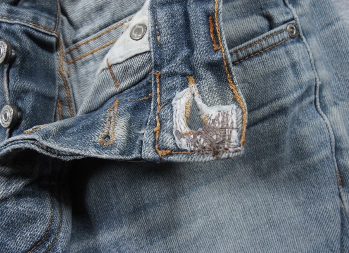 *RARE*Gustin Jeans #29 Sz. 31×32 Selvedge Straight Light Italy 11 oz fit 29×32