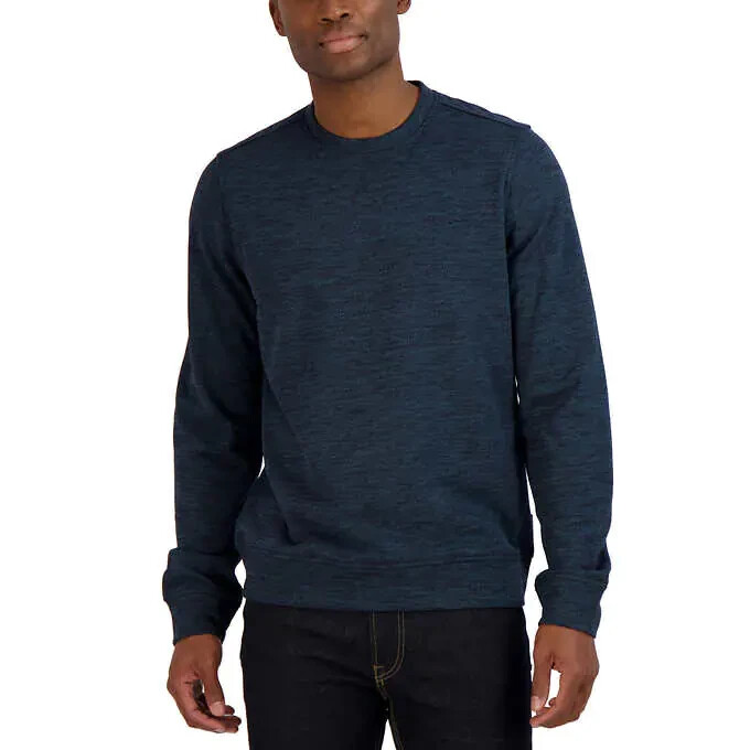 Gerry Textured Crew Sweatshirt Blue S, & L, XXL BLACK M,L & XXL RED S,M,L,XL