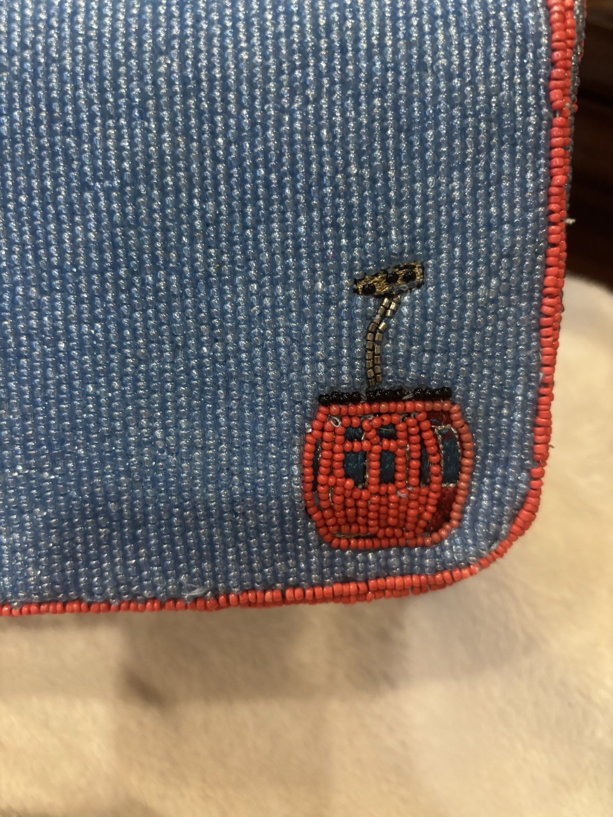 NEW Anthropologie Fiona Beaded Bag Winter Icon Gondola Ski Lift Handbag Sold Out