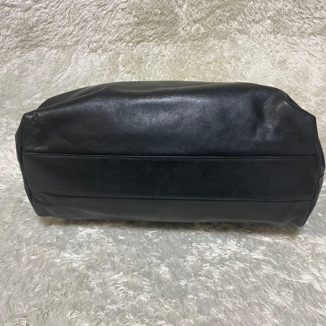 Bally Black Leather Shoulder Bag Women Large Tote Style 15.75 x 12.2 x 5.1 in