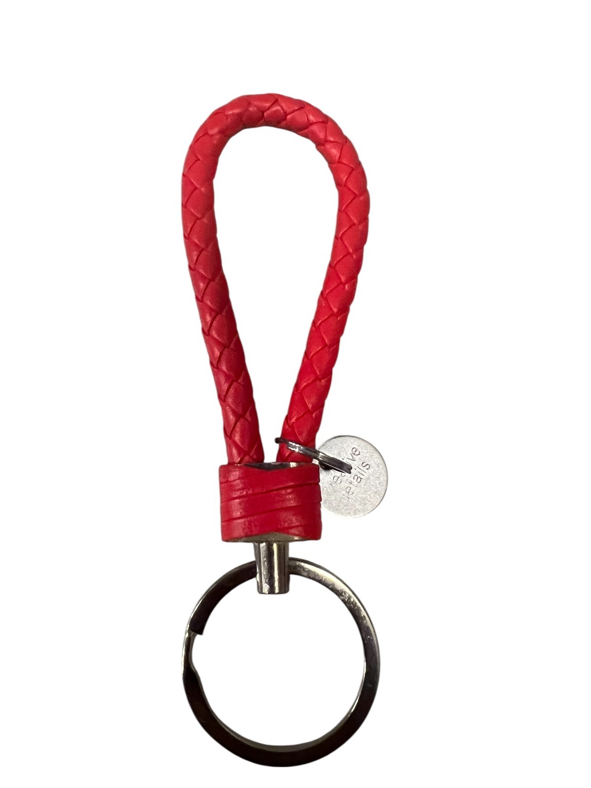 1 PC PU Leather Keychain Car Keyrings Braided Woven Rope Key Chains