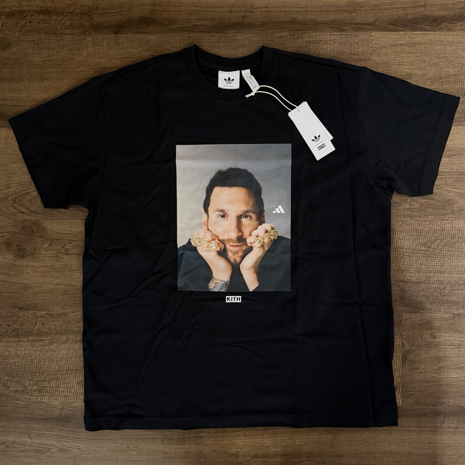 Kith & Messi For Adidas Football Graphic Tee Black