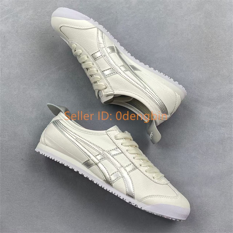 Vintage Onitsuka Tiger MEXICO 66 White Silver Sneakers D508K-0193 1183C234-101