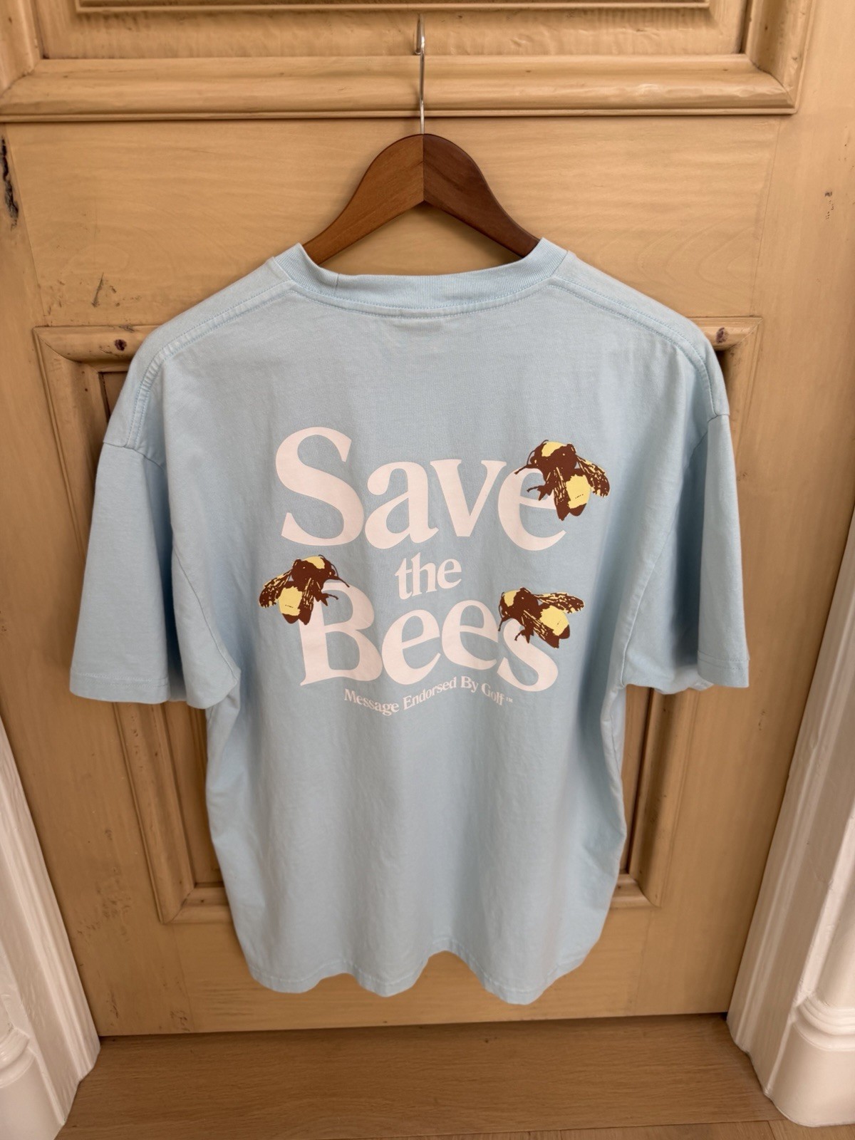 Men’s Golf Wang Save The Bees Shirt Size Xl Light Blue