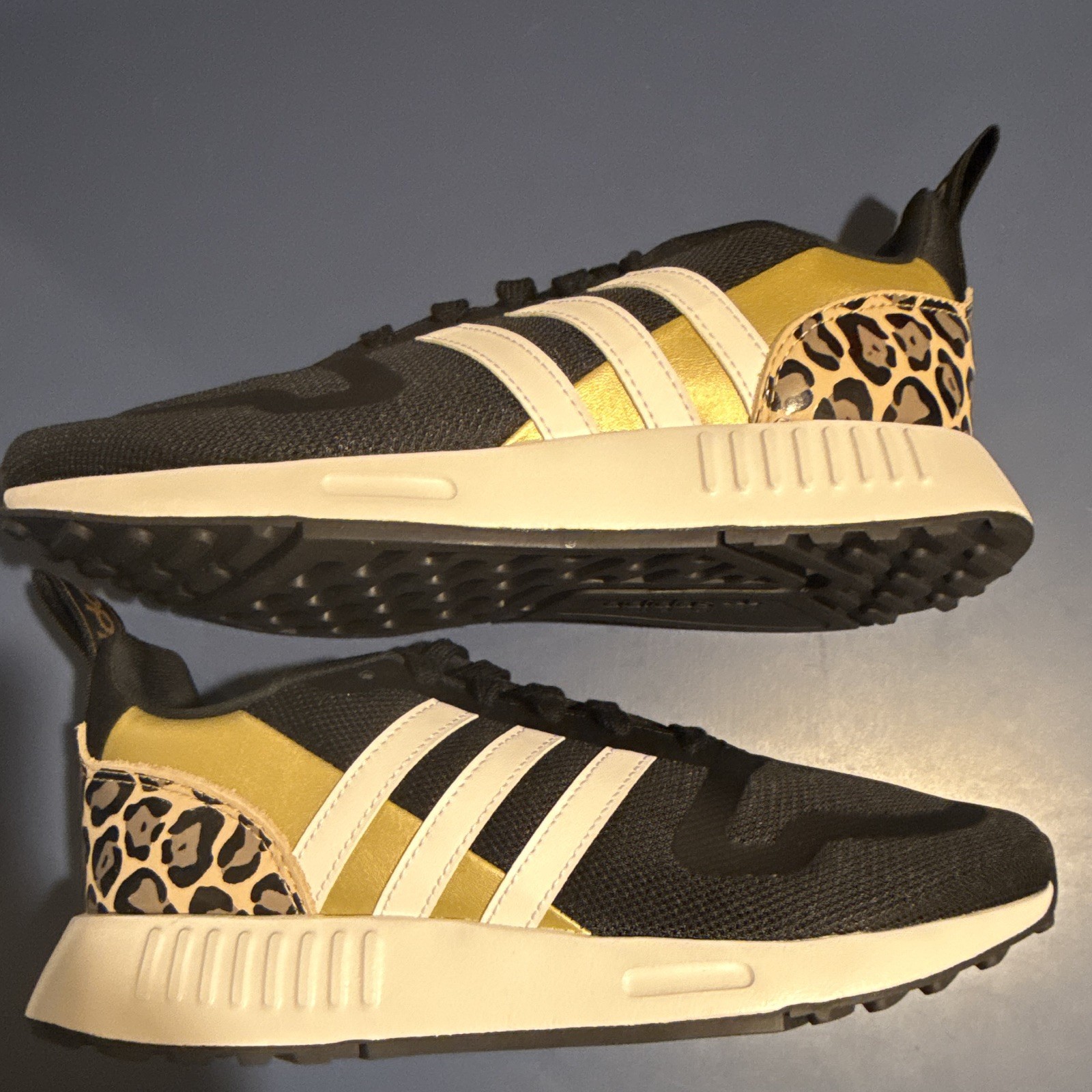 Adidas H01900 Multix W Originals Black Gold Leopard Print Shoes Women Size 6.5