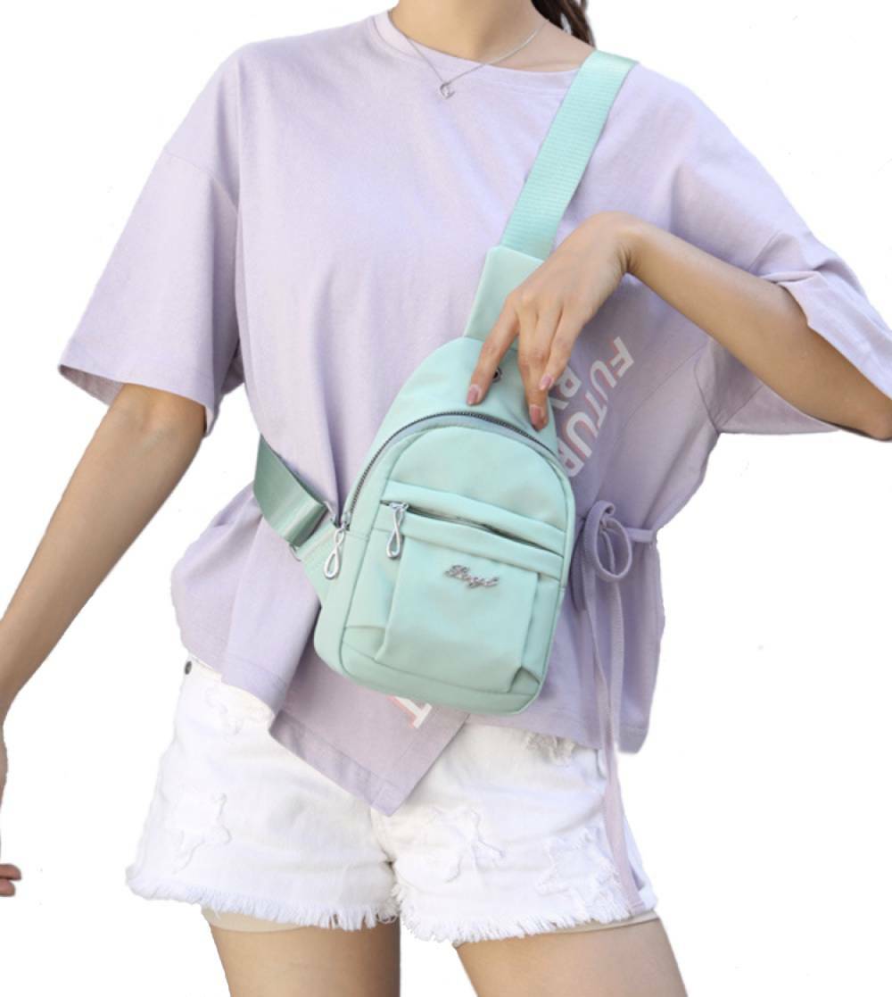 Women Chest Bag Mini Shoulder Messenger Girl Sling CrossBody Waterproof Backpack