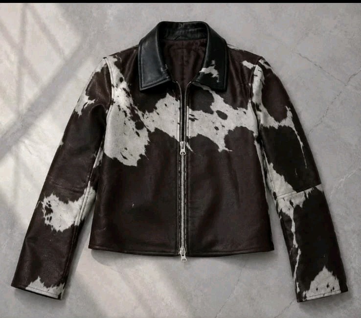 Geniune Cowhide Leather Jacket For Women Natural Hair-on Cowhide Luxury Edition