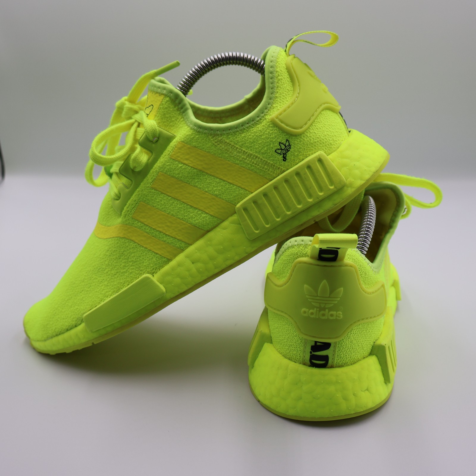 Adidas NMD_R1 Neon Yellow Volt Running Shoes WOMENS Size 8.5 Athletic Sneakers
