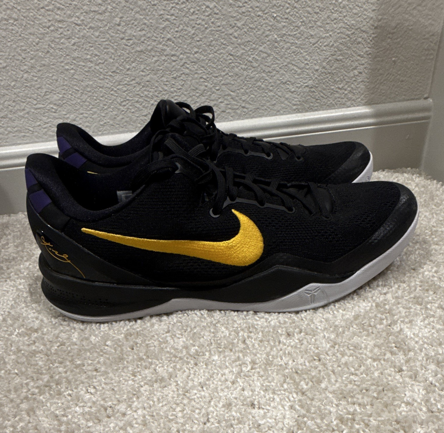 Nike Kobe 8 Protro Lakers Away Men’s Low Top Sneakers HF9550-001