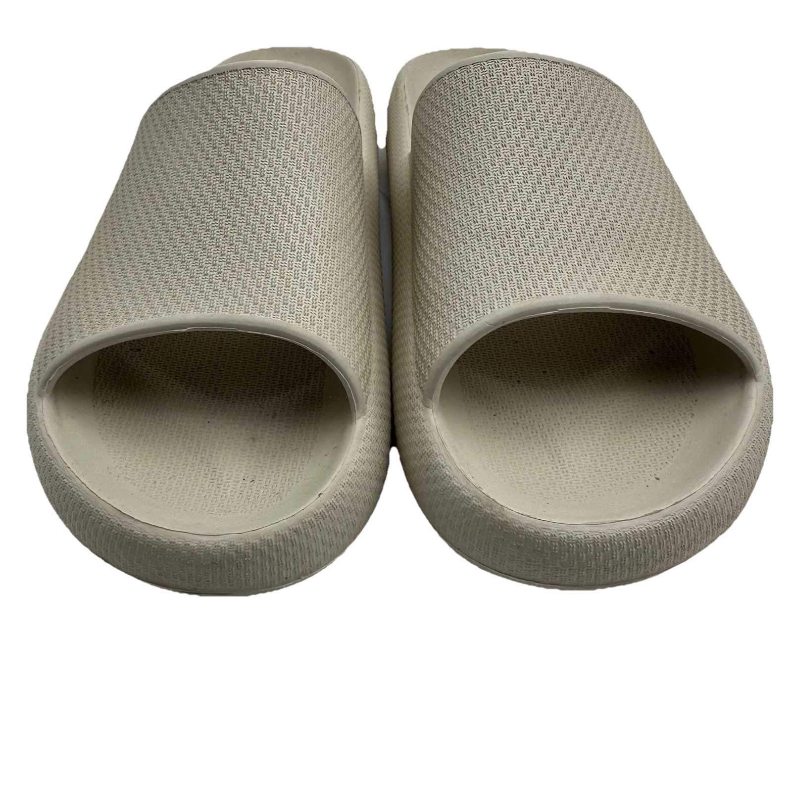 32 Degrees Ladies’ Size XL Cushion Slide Shower Sandal, Tan W 11-12 Men 9-10