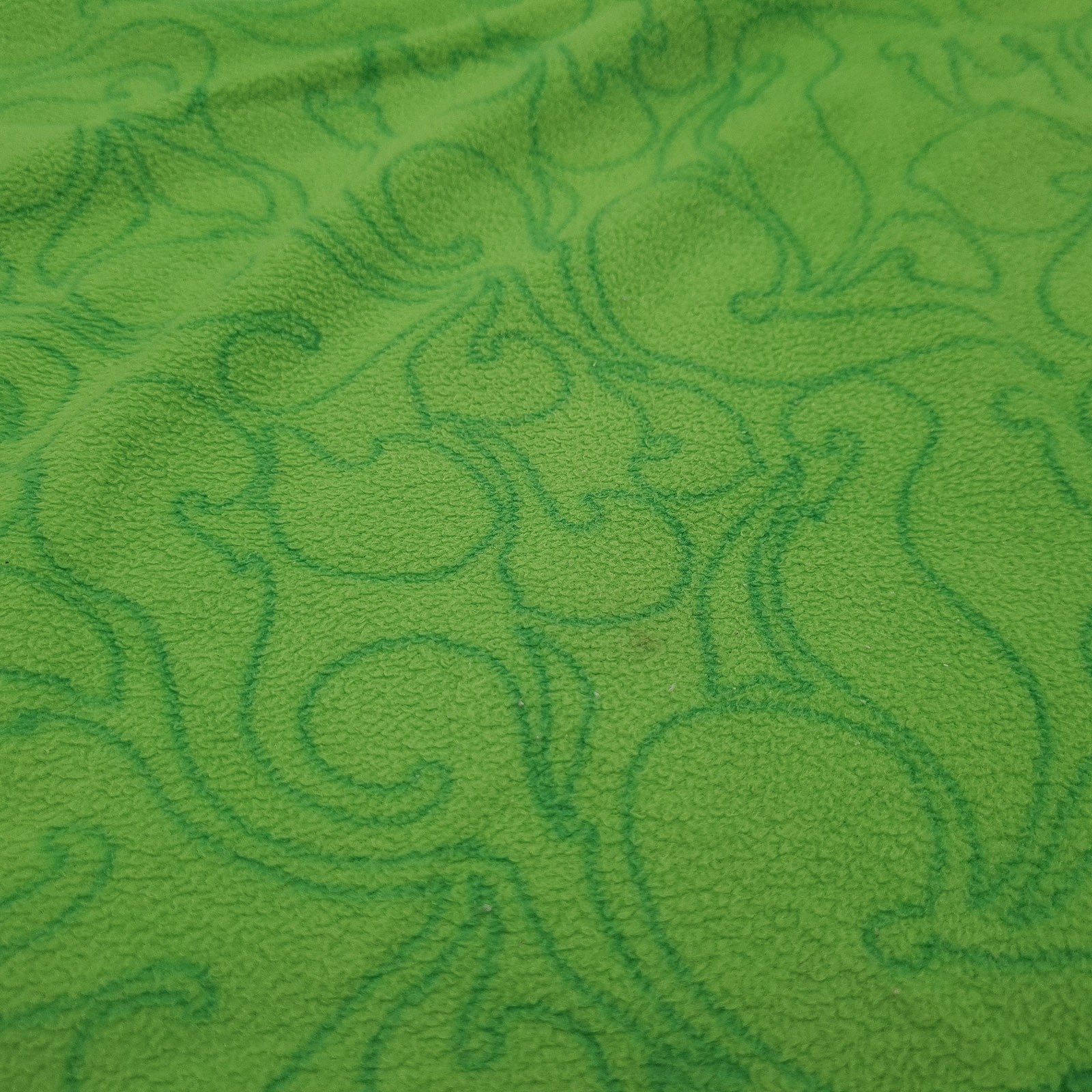 Kari Traa Fleece Jacket Green Geo Microfleece Zip Up Outdoor Women Ko1 Size XS