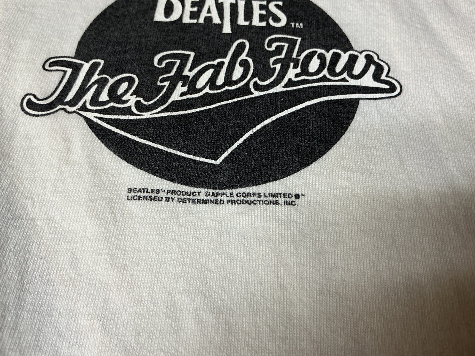 The Beatles Fab 4 Vintage Shirt 1990 XL Baseball Style Free Shipping returns