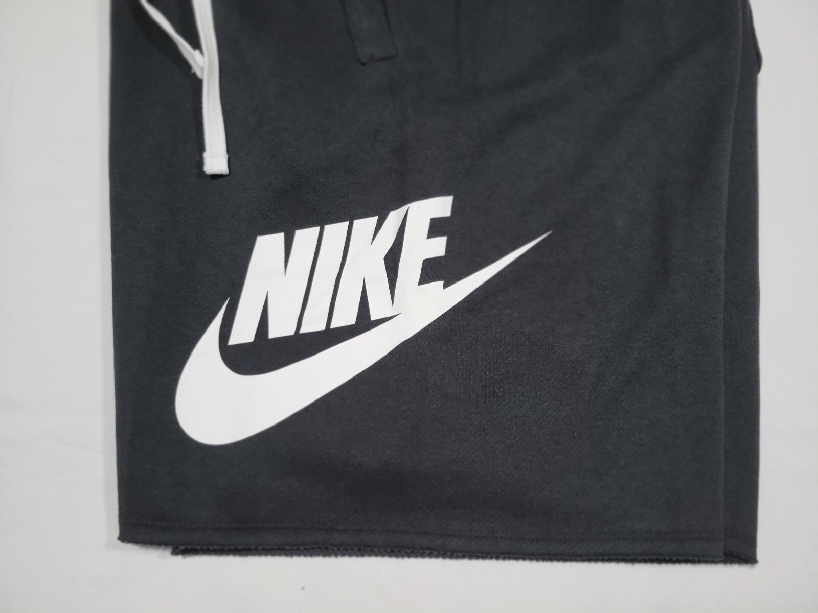Nike Mens Sportswear Alumini Shorts Soft French Terry DX0502-010 Black-white