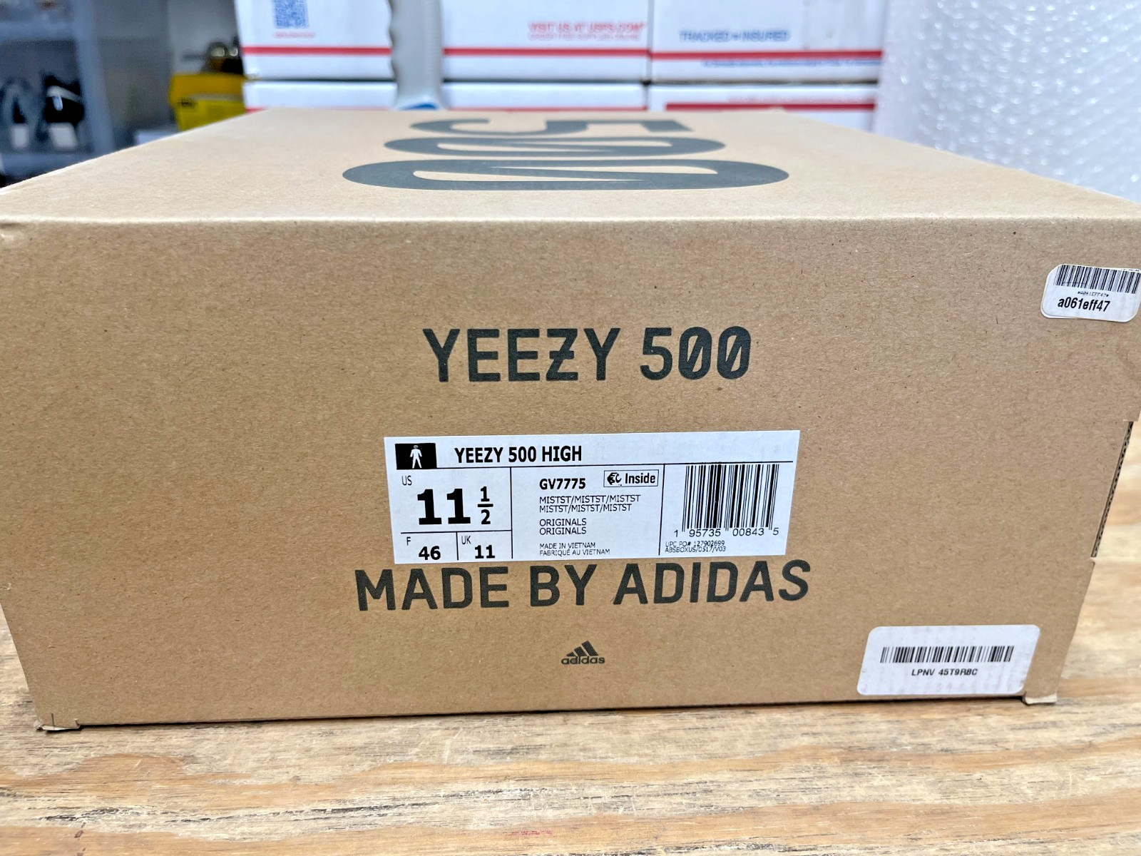 VNDS Adidas Yeezy 500 High Mist Stone Size 11.5