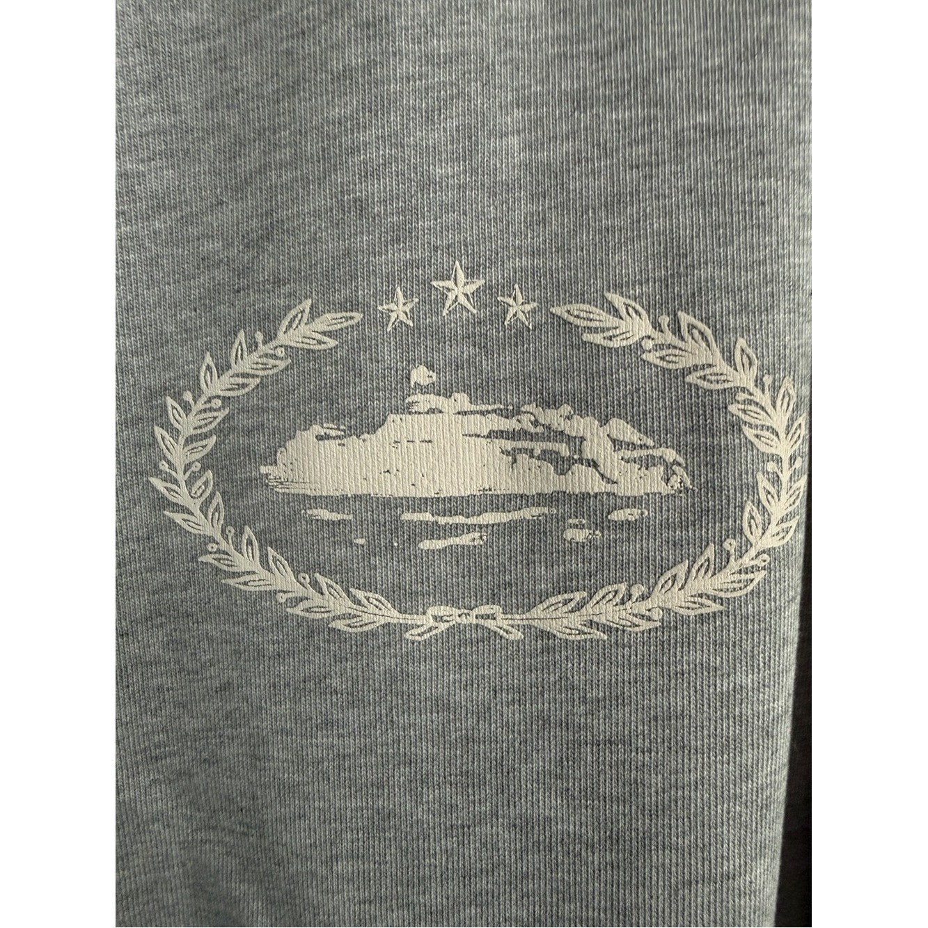 CORTEIZ Royale Heavyweight Long Sleeve T Shirt Heather Gray Size XXL