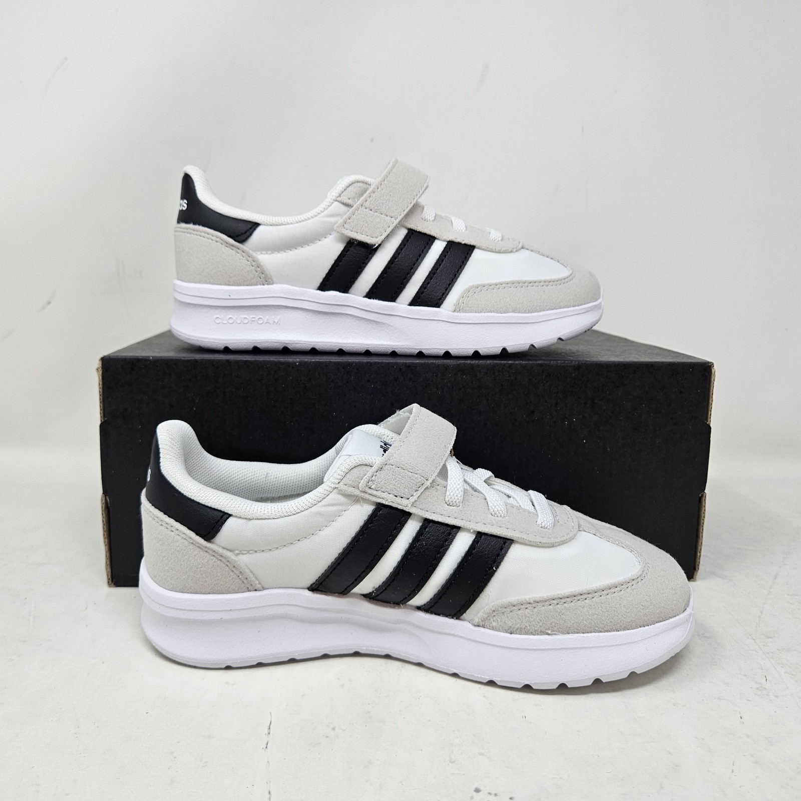 Adidas Run 70s 2.0 C ‘White Black Grey’ / JI4686 / Youth Size 11.5K