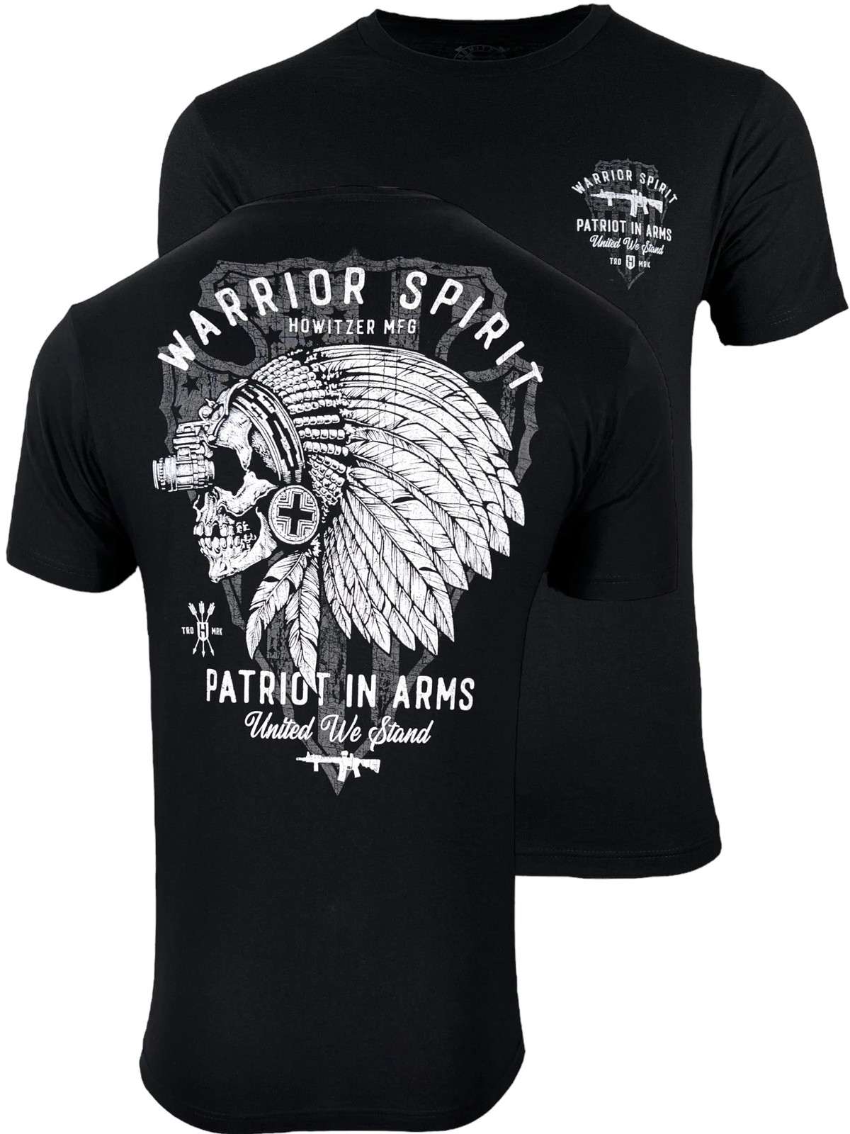 Howitzer Style Men’s T-Shirt Patriot Warrior Military Grunt MFG