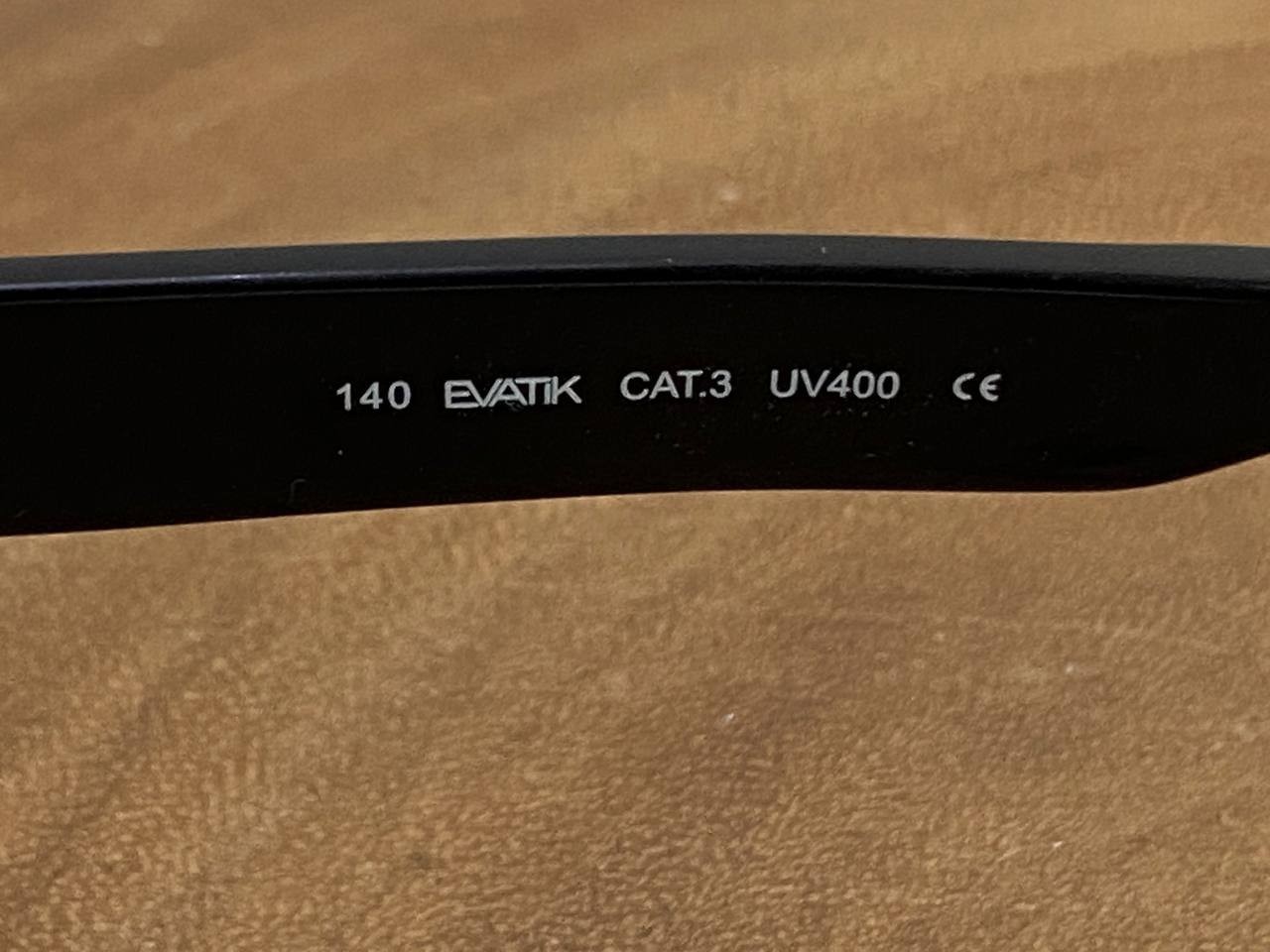 EVATIK Sunglasses 1035 Men’s Col. 131 Black UV400 Size 60 17 140 mm Full Rim