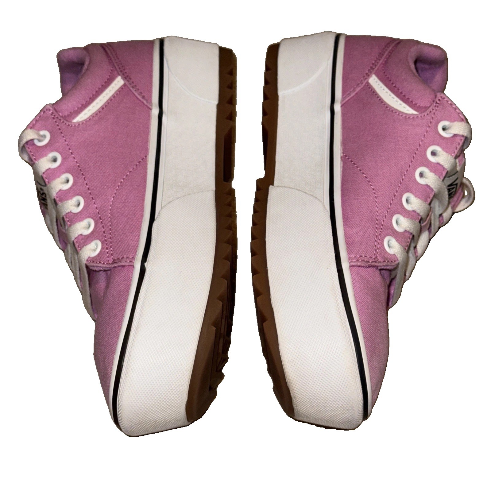 Vans Seldan Platform Honeysuckle Pink Canvas Low Top Skate Shoes Sneakers Size 8