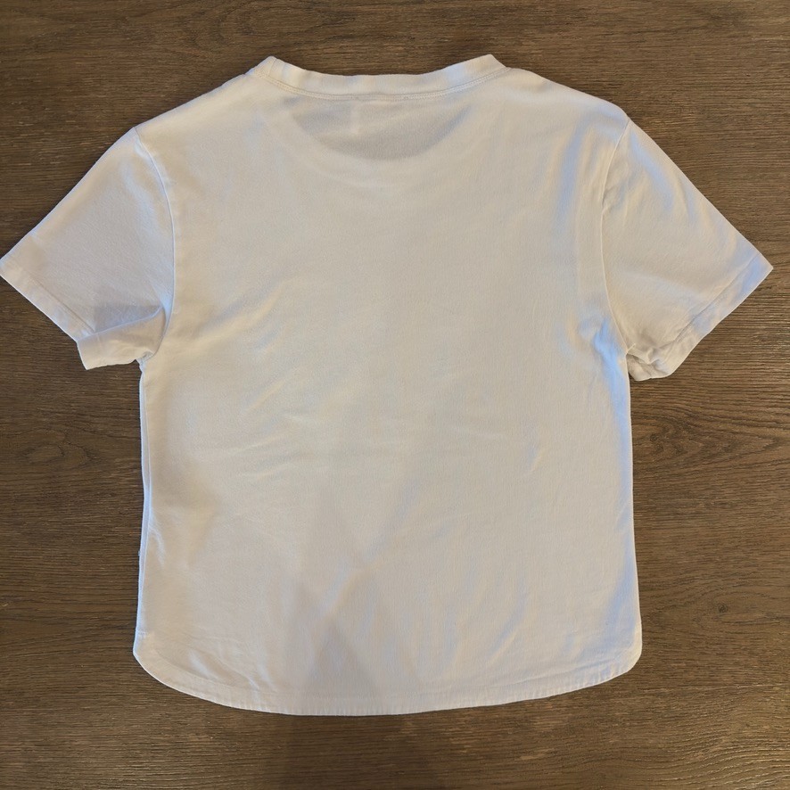 See By Chloe Sunrise Tee-White Powder-Graphic print-Short Sleeve Designer Top-S
