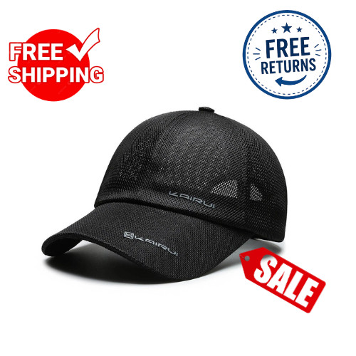 Breathable Mesh Baseball Cap Adjustable Summer Outdoor Dad Hat Men Women