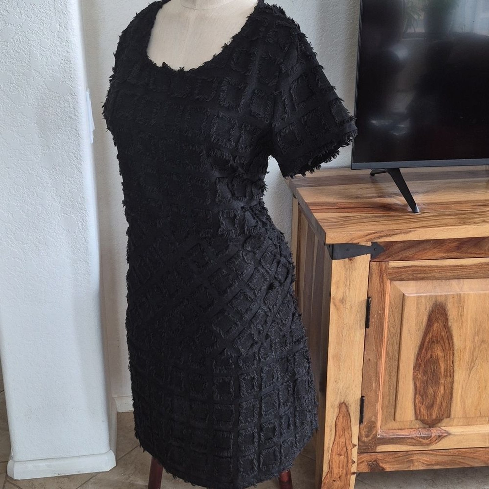 Cubism Los Angeles, Square & Diamond, Eyelash Design, dress with pockets
