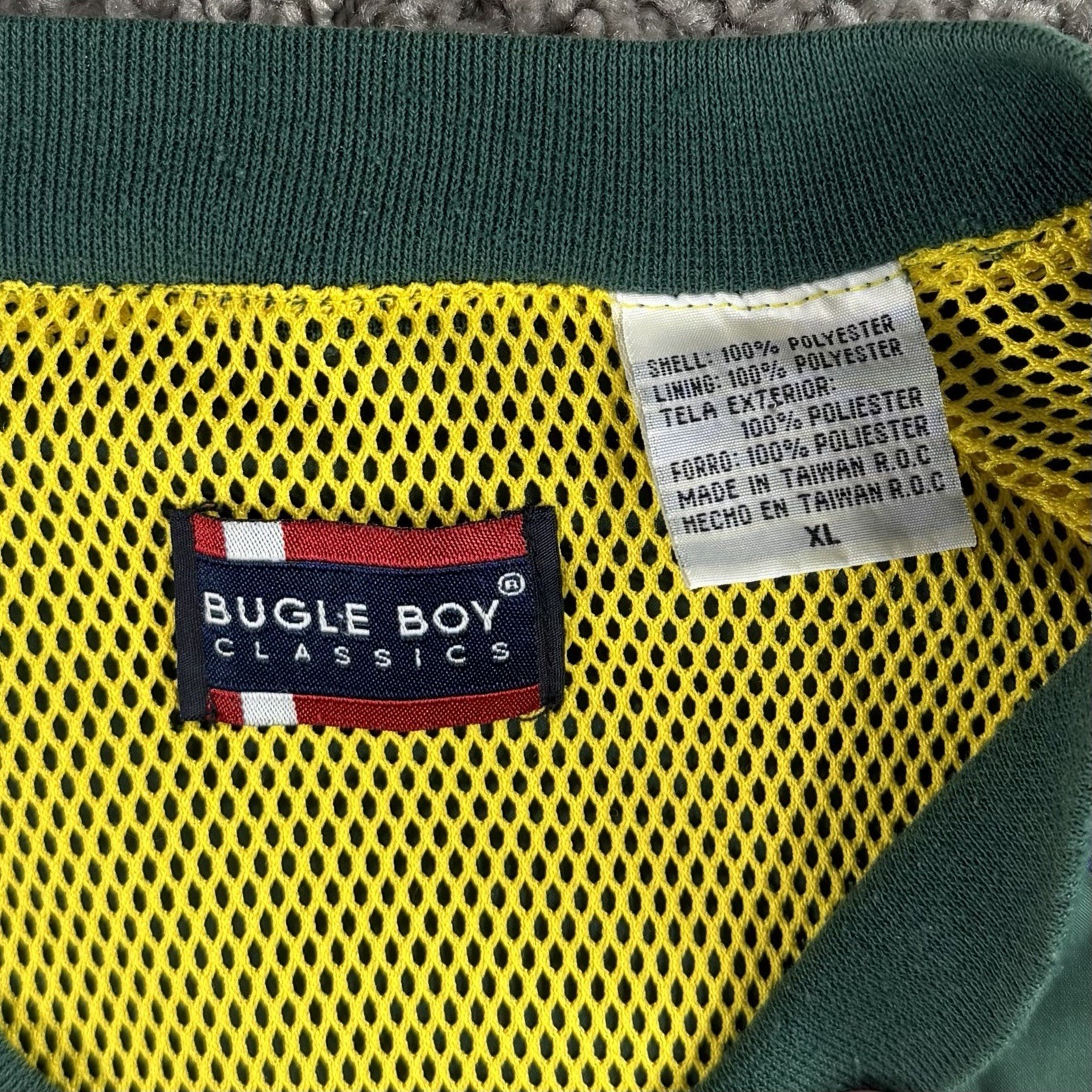 VINTAGE Bugle Boy Classics Colorblock Golf Pullover Windbreaker Men’s XL 90s Y2K
